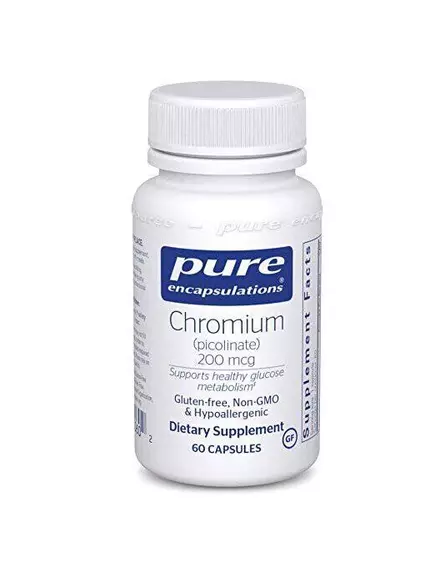 Pure Encapsulations Chromium picolinate / Хром пиколинат 200 мкг 180 капсул в магазине биодобавок nutrido.shop
