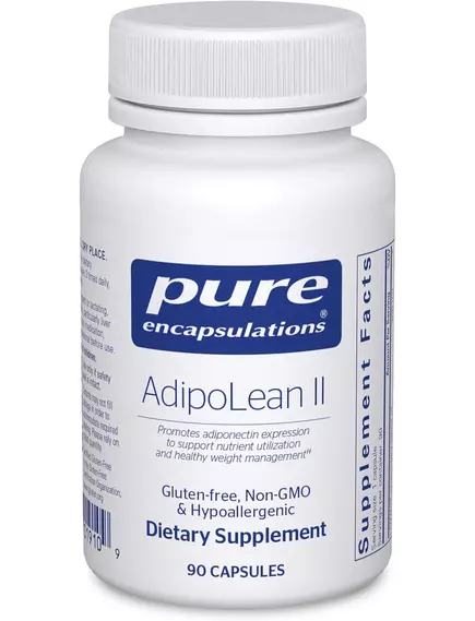 Pure Encapsulations AdipoLean II / Поддержка здорового метаболизма глюкозы и липидов 90 капсул в магазине биодобавок nutrido.shop