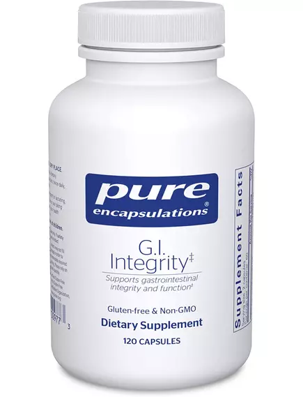 Pure Encapsulations G.I. Integrity / Поддержка слизистой оболочки ЖКТ с Л-глутамином 120 капсул в магазине биодобавок nutrido.shop