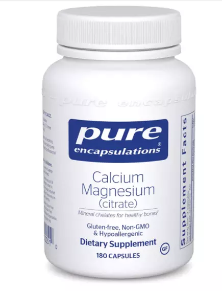 Pure Encapsulations Calcium Magnesium Citrate / Кальций магний цитрат 180 капс в магазине биодобавок nutrido.shop