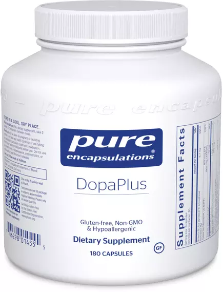 Pure Encapsulations DopaPlus / Поддержка выработки дофамина и когнитивных функций 180 капс в магазине биодобавок nutrido.shop