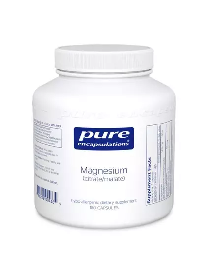 Pure Encapsulations Magnesium (Citrate/Malate) / Магний цитрат малат 180 капсул в магазине биодобавок nutrido.shop