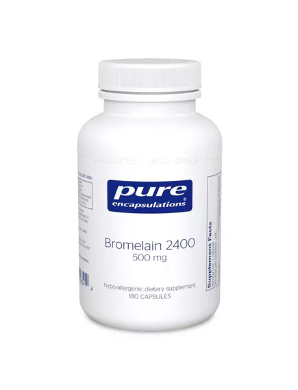 Pure Encapsulations Bromelain 2400 / Бромелаин 500мг 60 капс в магазине биодобавок nutrido.shop
