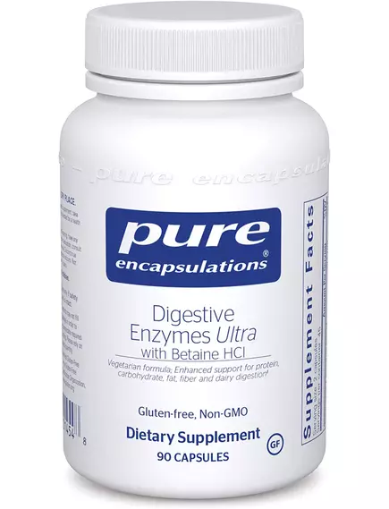 Pure Encapsulations Digestive Enzymes Ultra with Betaine / Энзимы Ультра с бетаином 90 капс в магазине биодобавок nutrido.shop