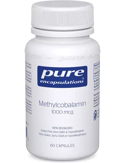 Pure Encapsulations Methylcobalamin Vitamin B12 / Витамин Б12 метилкобаламин 1000 мкг 60 капсул в магазине биодобавок nutrido.shop
