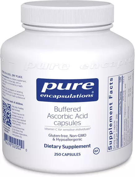 Pure Encapsulations Buffered Ascorbic Acid / Буфферизированный витамин С 250 капс в магазине биодобавок nutrido.shop