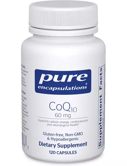 Pure Encapsulations CoQ10 / Коэнзим Q10 60 мг 120 капсул в магазине биодобавок nutrido.shop