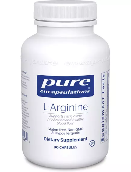 Pure Encapsulations L-Arginine / Л-Аргинин 90 капсул в магазине биодобавок nutrido.shop