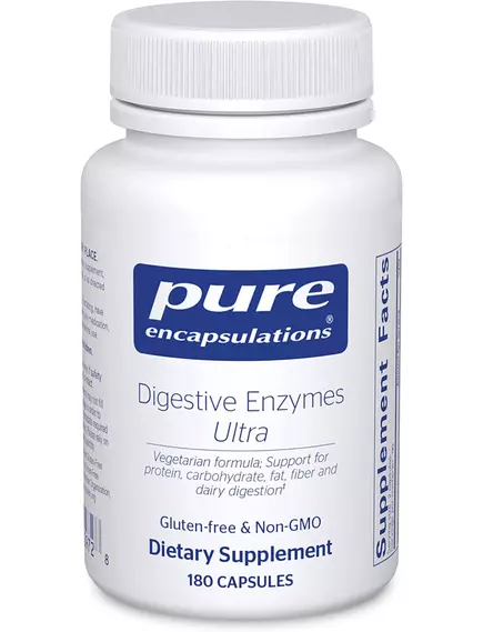Pure Encapsulations Digestive Enzymes Ultra / Вегетарианские пищеварительные ферменты 180 капсул в магазине биодобавок nutrido.shop