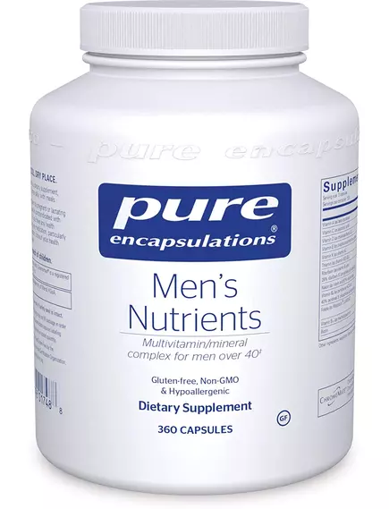 Pure Encapsulations Men's Nutrients / Мультивитамины для мужчин старше 40 лет 360 капс в магазине биодобавок nutrido.shop