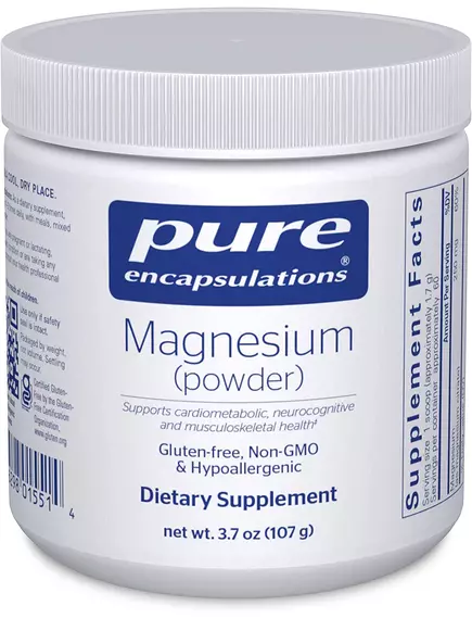 Pure Encapsulations Magnesium (Powder) / Магний цитрат порошок 107 г в магазине биодобавок nutrido.shop