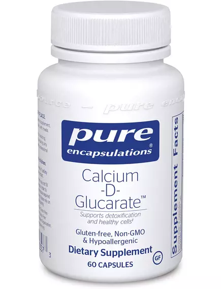 Pure Encapsulations Calcium-D-Glucarate / Д-глюкарат кальция 60 Капсул в магазине биодобавок nutrido.shop