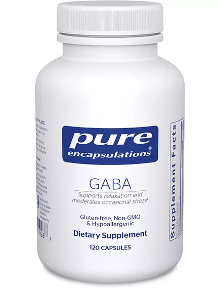 Pure Encapsulations GABA / ГАМК 700 мг 120 капсул в магазине биодобавок nutrido.shop