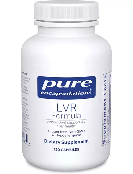 Pure Encapsulations LVR Formula / Антиоксидантная поддержка для здоровья клеток печени 120 капс в магазине биодобавок nutrido.shop