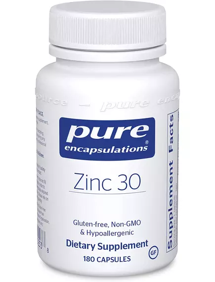 Pure Encapsulations Zinc / Цинк Пиколинат 30мг 180 капсул в магазине биодобавок nutrido.shop
