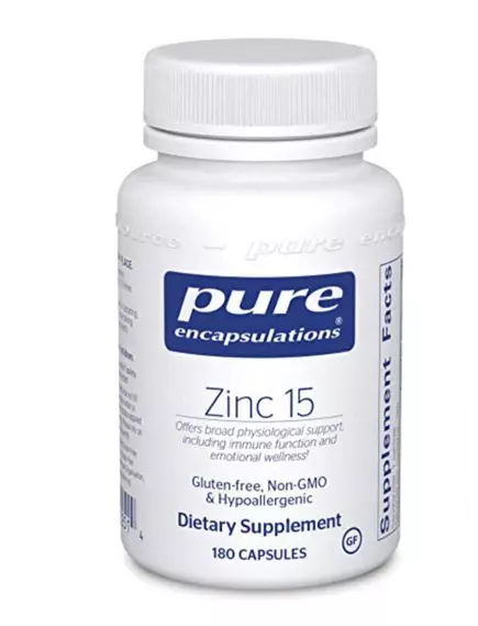 Pure Encapsulations Zinc / Цинк пиколинат 15мг 180 капс в магазине биодобавок nutrido.shop