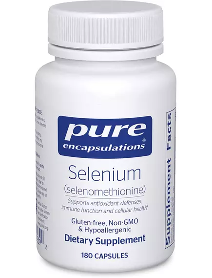 Pure Encapsulations Selenium Selenomethionine / Селен (Селенометионин) 180 капсул в магазине биодобавок nutrido.shop
