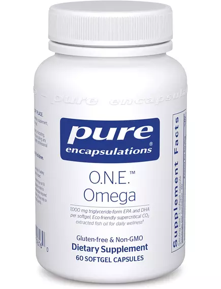 Pure Encapsulations O.N.E. Omega / Омега 3 рыбий жир с ЭПК и ДГК 1000 мг 60 капс в магазине биодобавок nutrido.shop
