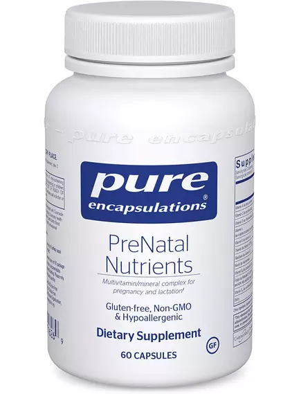 Pure Encapsulations PreNatal Nutrients / Питательные вещества для беременных 60 капс в магазине биодобавок nutrido.shop
