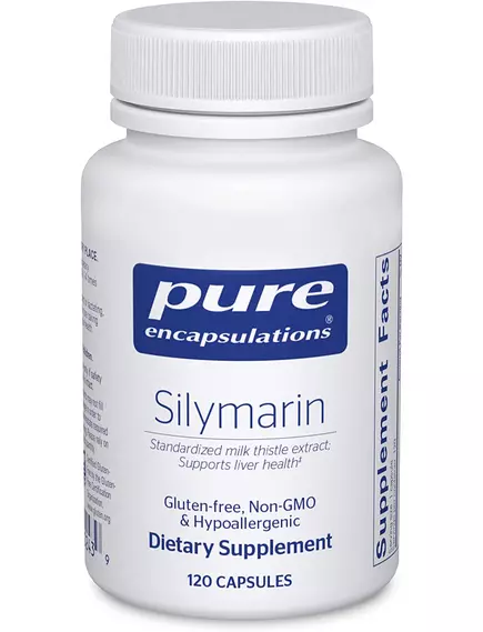 Pure Encapsulations Silymarin (Milk Thistle Extract) / Расторопша для поддержки печени 120 капсул в магазине биодобавок nutrido.shop