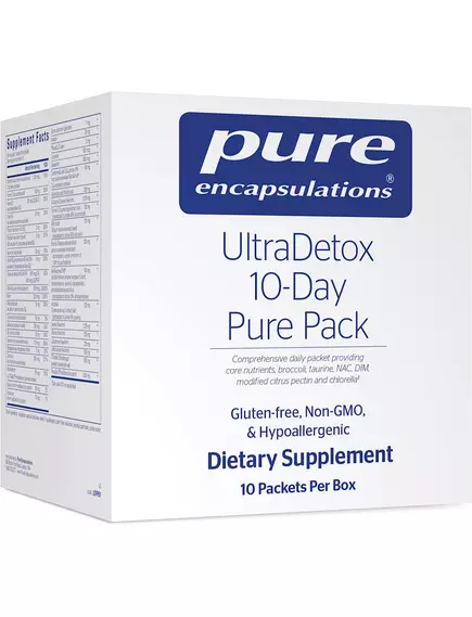 Pure Encapsulations UltraDetox 10-Day Pu / Ультра детокс поддержка здоровой детоксикации 10 пакетов в магазине биодобавок nutrido.shop