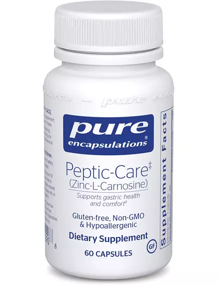 Pure Encapsulations Peptic-Care (Zinc-L-Carnosine) / Цинк-карнозин для поддержки слизистых 60 капс в магазине биодобавок nutrido.shop