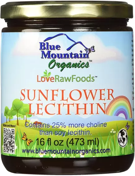 Blue mountain Sunflower lecithin organic / Органический лецитин из подсолнечника 473мл в магазине биодобавок nutrido.shop