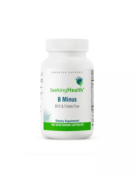 Seeking Health B Minus / Комплекс витаминов группы Б без Б12 и фолиевой 100 капсул в магазине биодобавок nutrido.shop