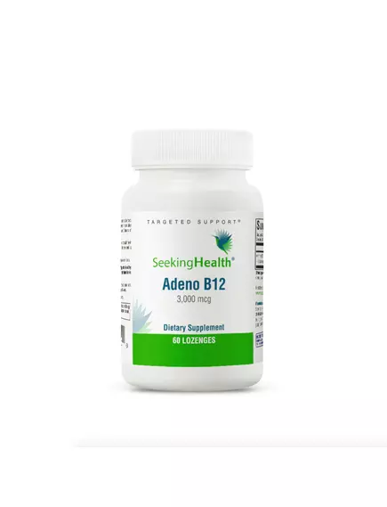 Seeking Health Adeno B12 / Биодоступный Б 12 аденозилкобаламин 3000 мкг 60 леденцов в магазине биодобавок nutrido.shop