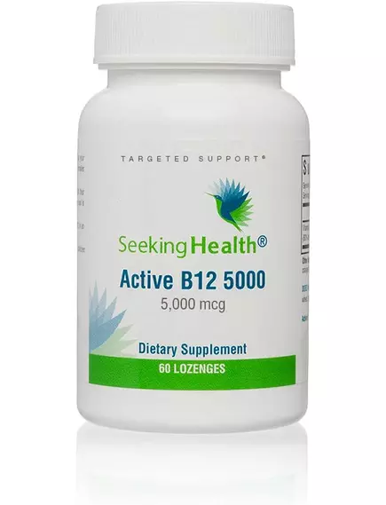 Seeking Health Active B12 5000 / Б12 метилкобаламин и аденозилкобаламин 5000 мг 60 леденцов в магазине биодобавок nutrido.shop