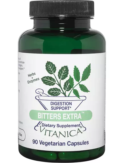 Vitanica Bitters Extra / Горечи для поддержки пищеварения 90 капсул в магазине биодобавок nutrido.shop