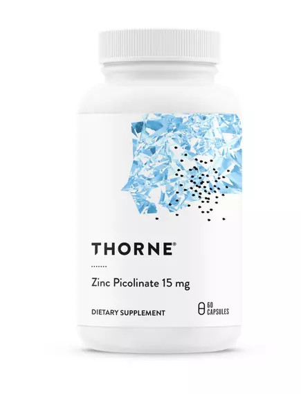 Thorne Research Zinc picolinate / Цинк пиколинат 15 мг 60 капc в магазине биодобавок nutrido.shop