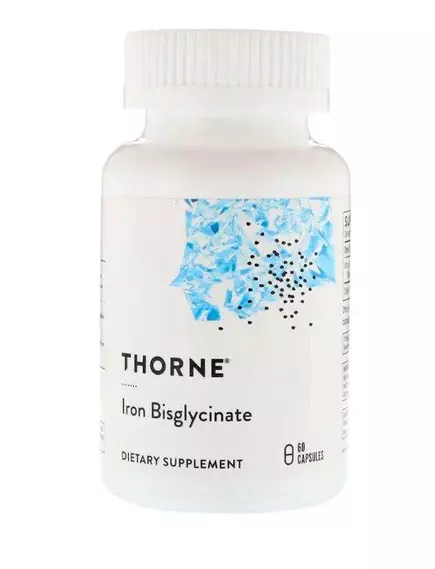 Thorne Research Iron Bisglycinate / Биглицинат железа 60 капс в магазине биодобавок nutrido.shop