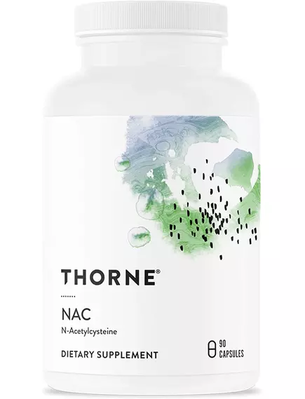 Thorne Research N-Acetyl-L-Cysteine NAC / N--Ацетил L-цистеин 90 капс в магазине биодобавок nutrido.shop