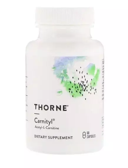 Thorne Research Carnityl / Ацетил-L-карнитин 60 капсул в магазине биодобавок nutrido.shop