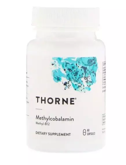 Thorne Research Methylcobalamin / Метилкобаламин В12 60 капс в магазине биодобавок nutrido.shop