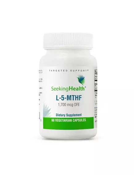 Seeking Health L-5-MTHF / Метилфолат вітамін Б9 1700 мкг 60 капсул від магазину біодобавок nutrido.shop