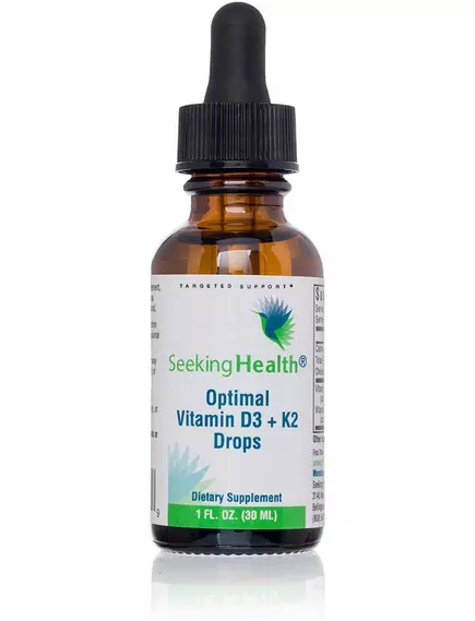 Seeking Health Optimal Vitamin D3+K2 Drops / Витамин Д3+К2 жидкий 30 мл в магазине биодобавок nutrido.shop