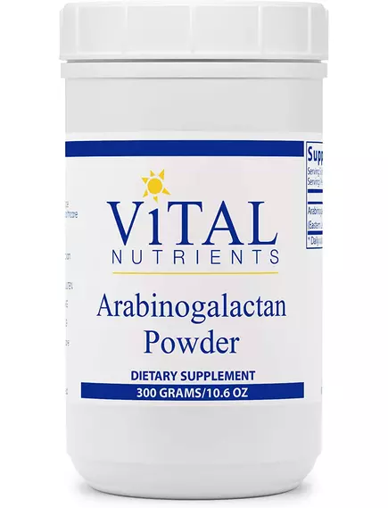 Vital Nutrients Arabinogalactan / Арабиногалактан из лиственницы порошок 300 гр в магазине биодобавок nutrido.shop