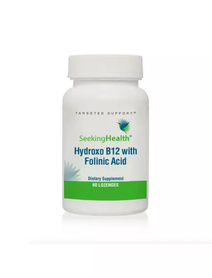 Seeking Health Hydroxo B12 with Folinic Acid / Гидрокси Б12 и фолиновая кислота 60 леденцов в магазине биодобавок nutrido.shop
