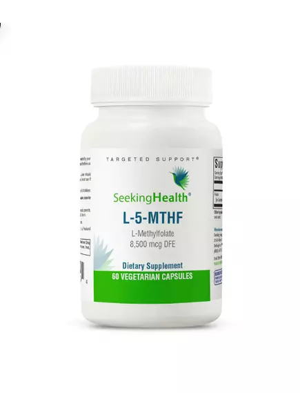 Seeking Health L-5-MTHF / Метилфолат витамин Б9 5 мг 60 капсул в магазине биодобавок nutrido.shop