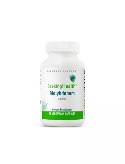 Seeking Health Molybdenum / Молибден для метаболизма серы и сульфитов 500 мг 90 капсул в магазине биодобавок nutrido.shop