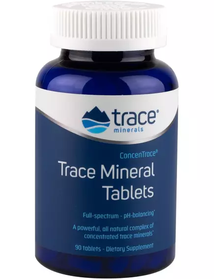 Повний комплекс іонних мікроелементів 90 таблеток / ConcenTrace Tablets, Trace Minerals від магазину біодобавок nutrido.shop