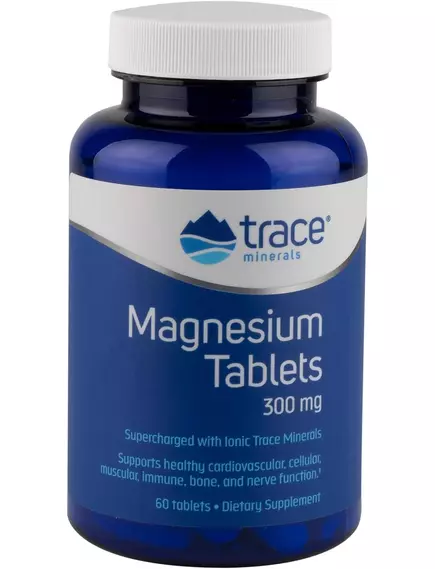 Магній + іонні мікроелементи 60 таблеток / Magnesium, Trace Minerals від магазину біодобавок nutrido.shop