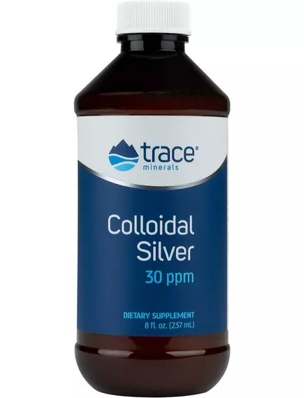 Колоїдне срібло 30 ppm 237 мл / Colloidal Silver, Trace Minerals від магазину біодобавок nutrido.shop