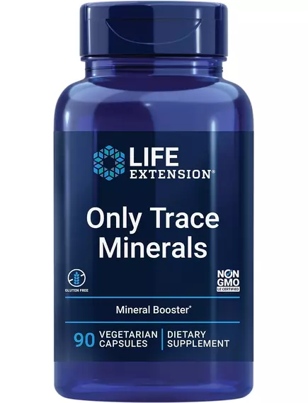 Life Extension Only Trace Minerals / Мікроелементи трейс мінерал 90 капсул від магазину біодобавок nutrido.shop