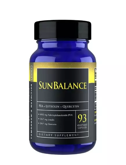 TOMORROW'S NUTRITION SUNBALANCE / ПЕА + ЛЮТЕОЛІН ДЛЯ ПІДТРИМКИ НЕРВОВОЇ СИСТЕМИ 93 КАПСУЛИ від магазину біодобавок nutrido.shop