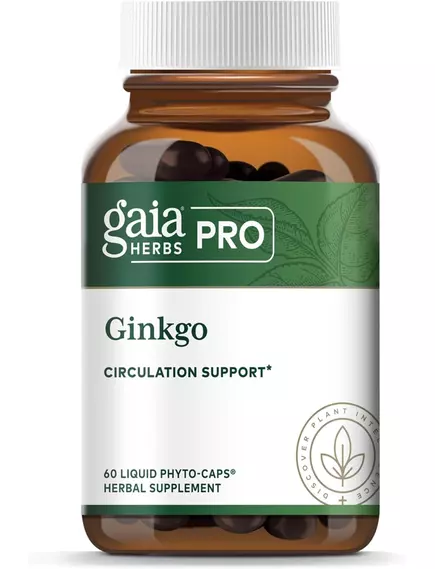 Gaia PRO Ginkgo / Гінкго органік підтримка когнітивних функцій та пам'яті 60 фіто-капсул в магазине биодобавок nutrido.shop