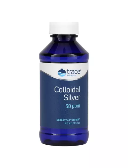 Колоїдне срібло 118 мл / Colloidal Silver, Trace Minerals в магазине биодобавок nutrido.shop