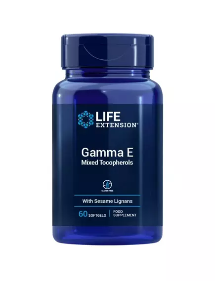 Life Extension Gamma E Mixed Tocopherols / Гамма E Смешанные токоферолы 60 капсул, EU в магазине биодобавок nutrido.shop